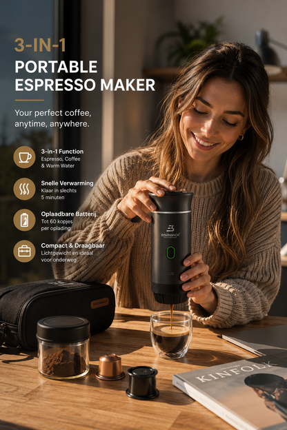3-in-1 Draagbare Espressomachine