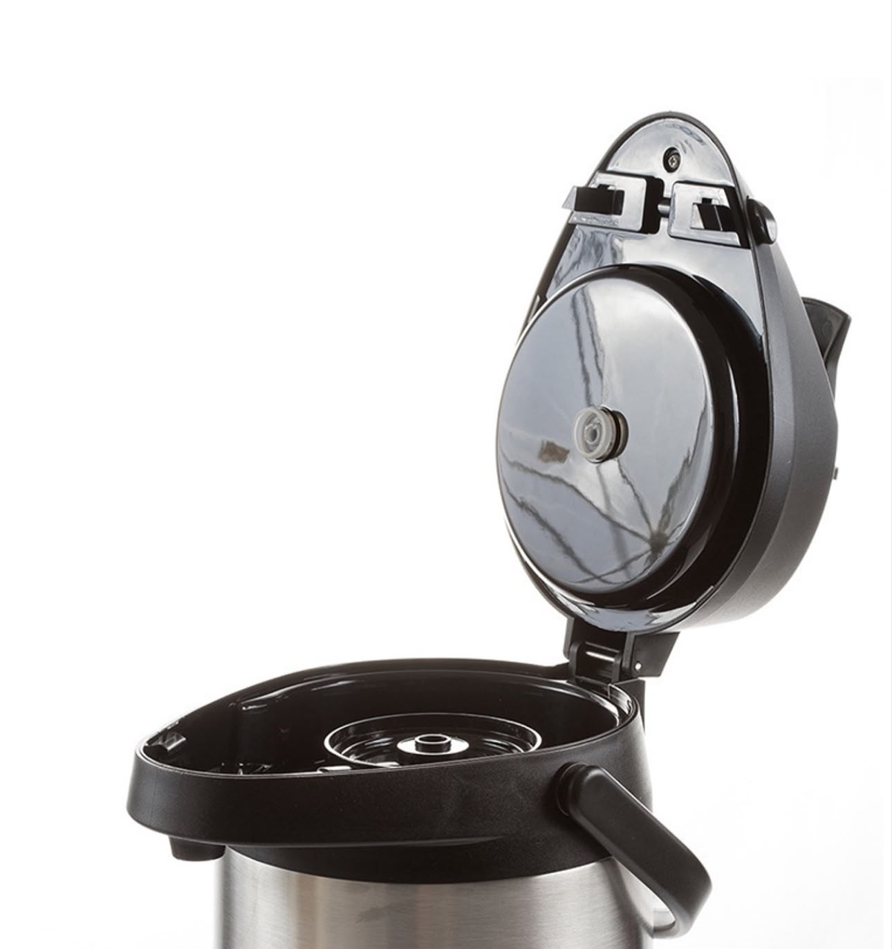Eisenbach Professional Airpot Thermos 2,5L RVS – Thermoskan met Pomp – Dubbelwandig – Houdt Dranken Lang Warm en Koud