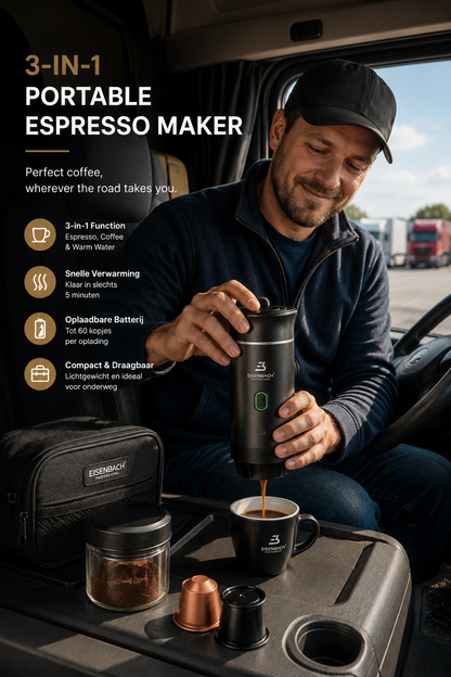 3-in-1 Draagbare Espressomachine