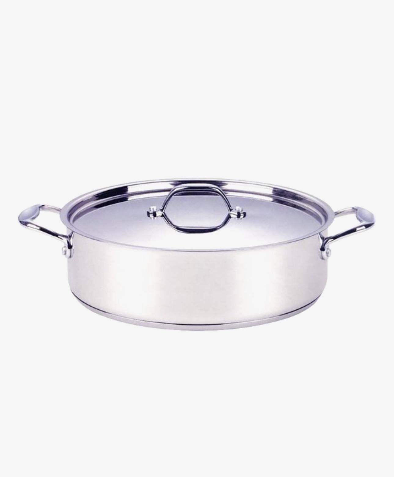 Lage Kookpan RVS braadpan - Voor alle warmtebronnen, ook inductie – 9.0L